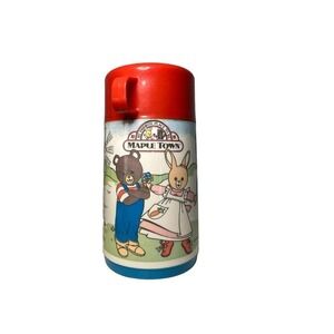 Vintage 1988 Mapletown plastic thermos